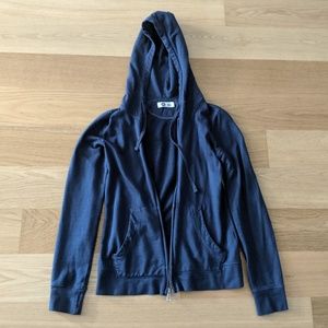 American Giant XS Zip-Up Sweatshirt Hoodie Navy